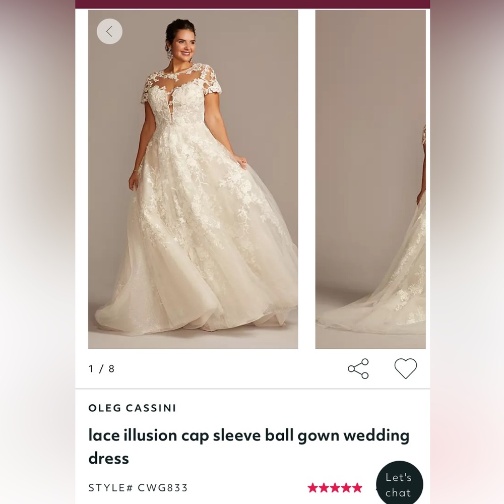 Wedding dress and veil- professionally cleaned and preserved- HAS POCKETS!